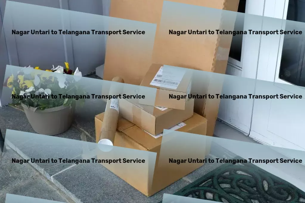 Nagar Untari to Telangana Courier And Parcel Nationwide courier