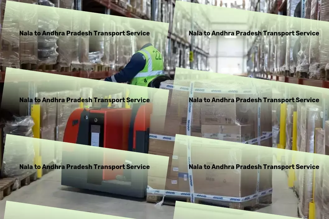 Nala to Andhra Pradesh Luggage Courier Major transport services network